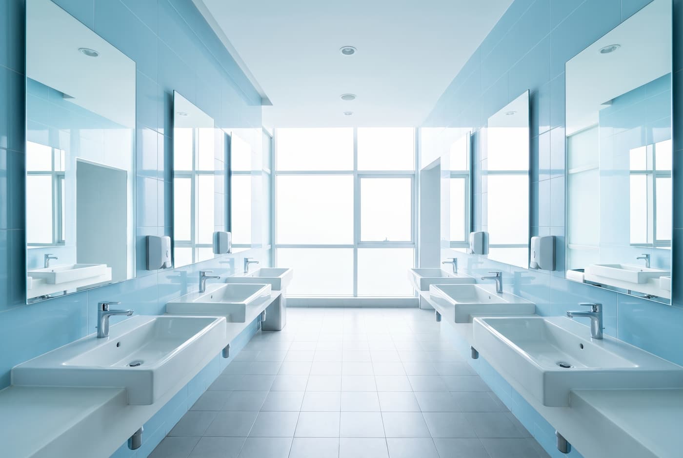 Sanitärreinigung im Rahmen der Unterhaltsreinigung – Inamclean